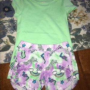 Xs girls short outfit